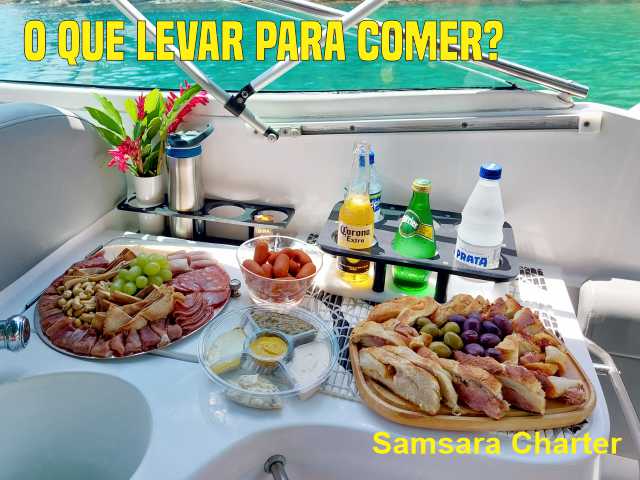 O que levar para comer em um passeio de lancha